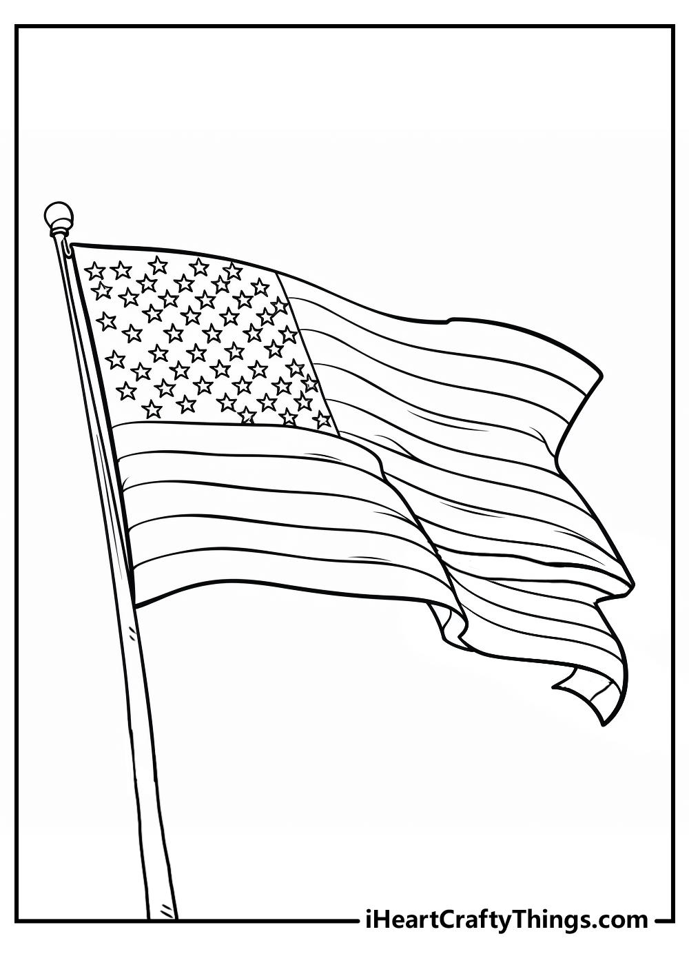 american flag coloring sheet for adults