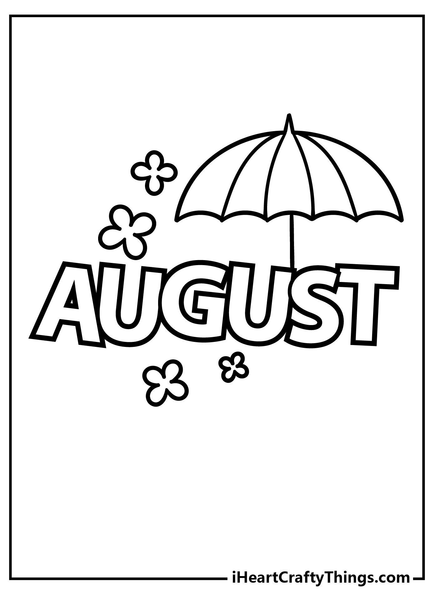 Printable August Coloring Pages Updated 18