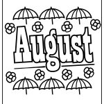 August coloring pages free printable