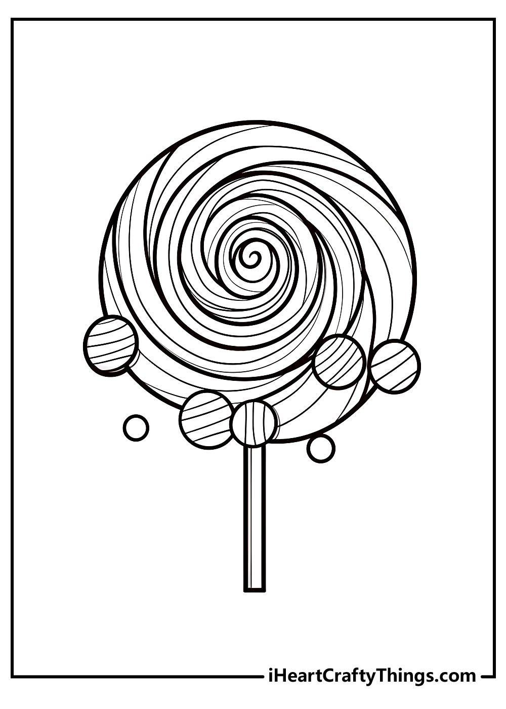 candy coloring pages free printable