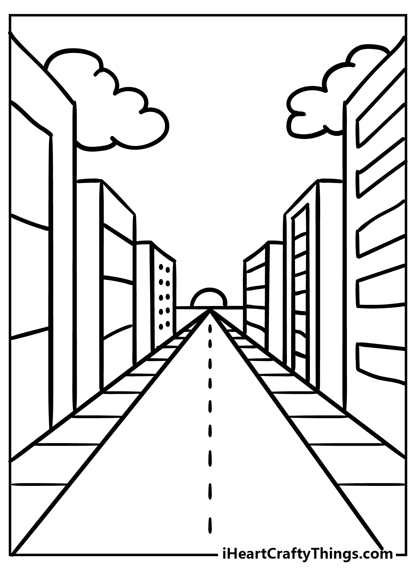 street coloring page