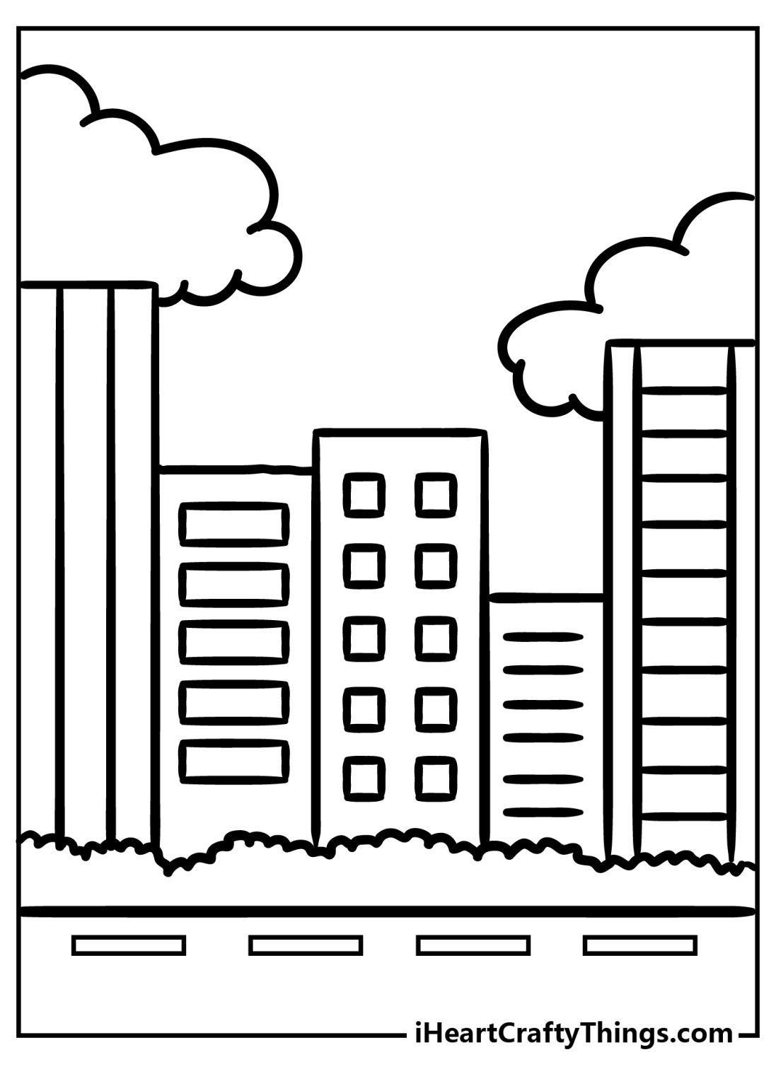 City Coloring Pages (100% Free Printables)