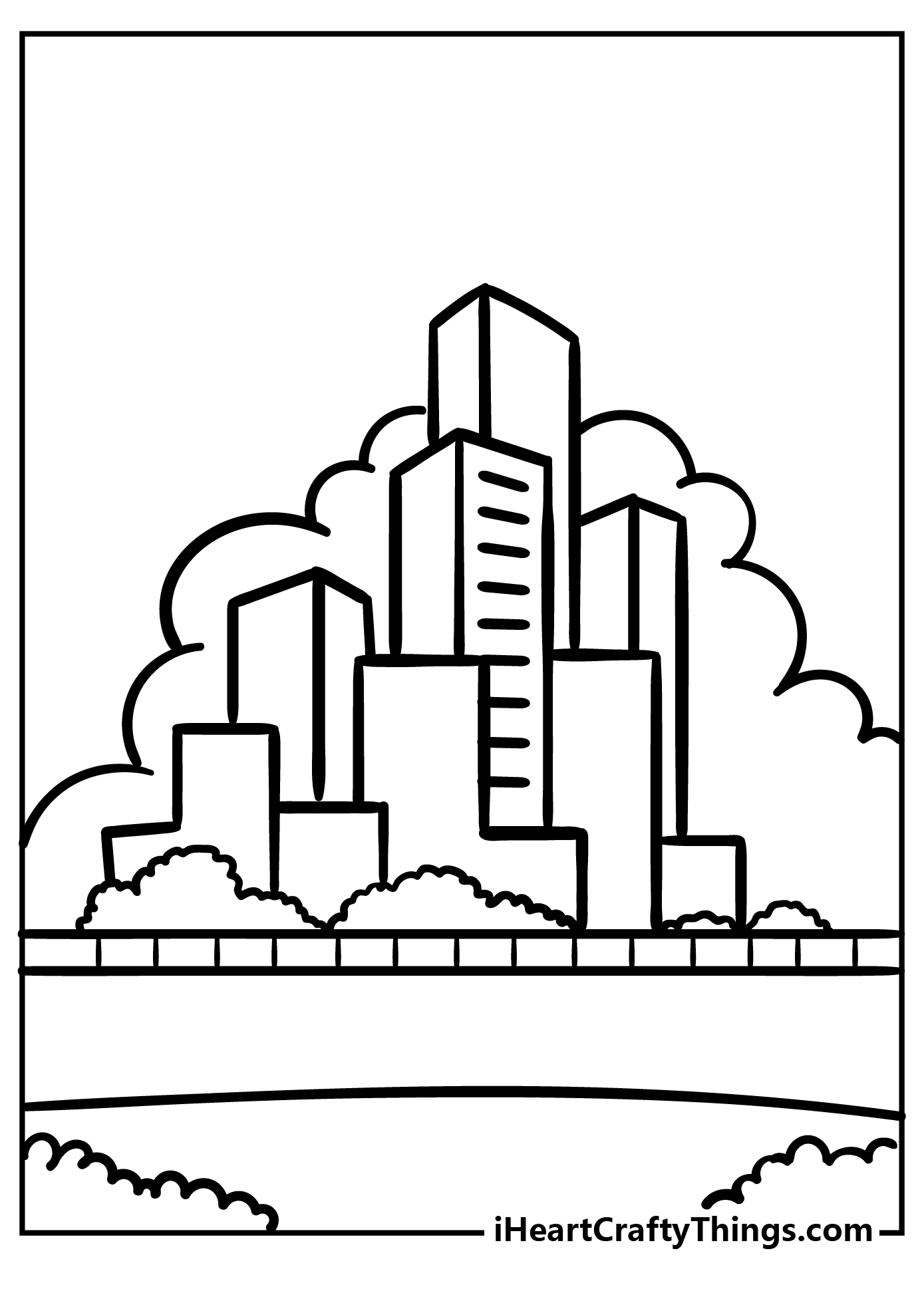 City Coloring Original Sheet for children free download