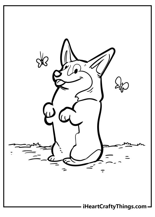 Corgi Coloring Pages (100% Free Printables)