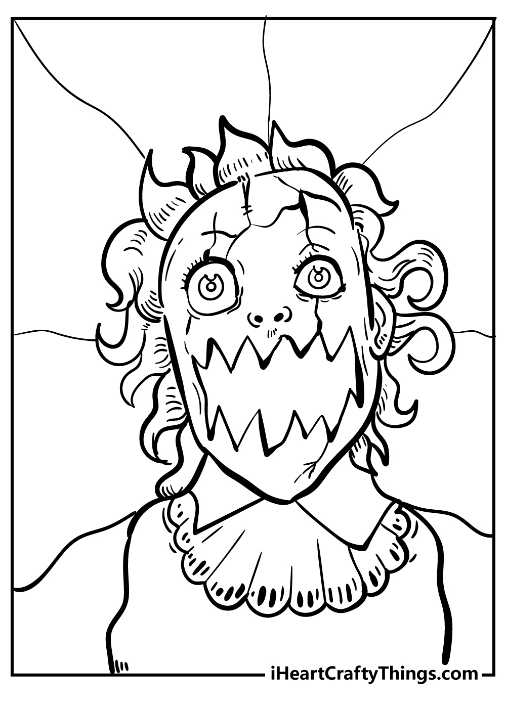 scary coloring pages for adults