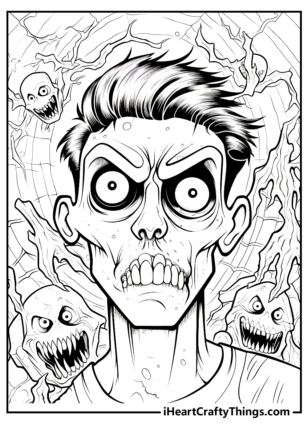original creepy coloring pages for adults