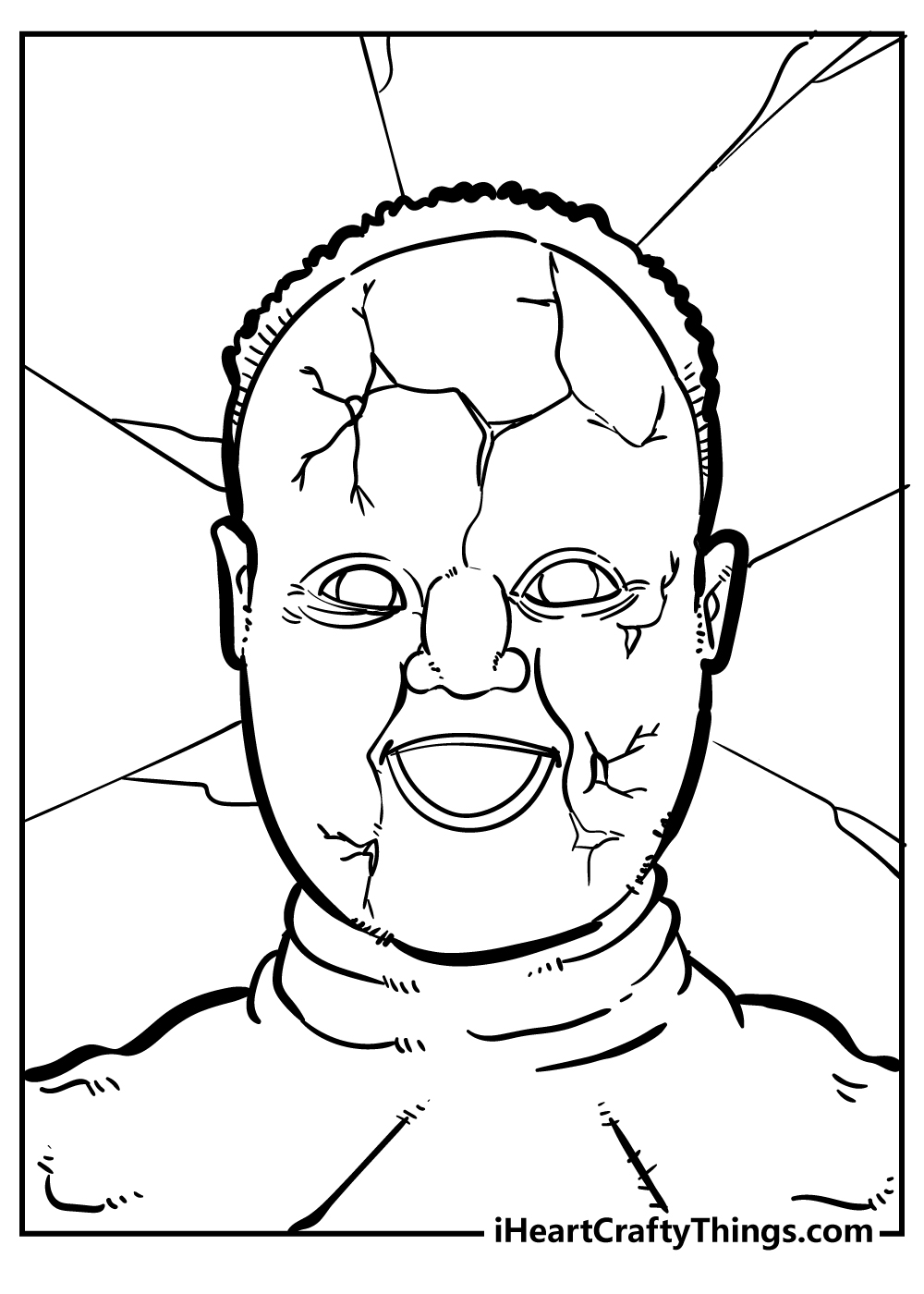 coloring pages of scary clowns