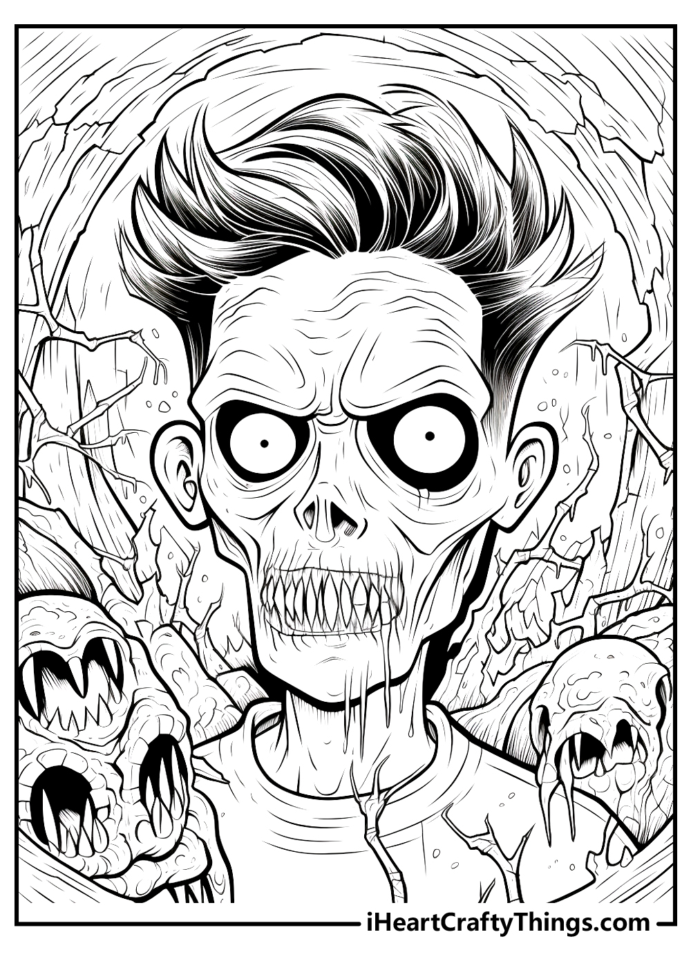 creepy coloring sheets free download