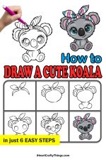 Cute Koala Drawing - How To Draw A Cute Koala Step By Step