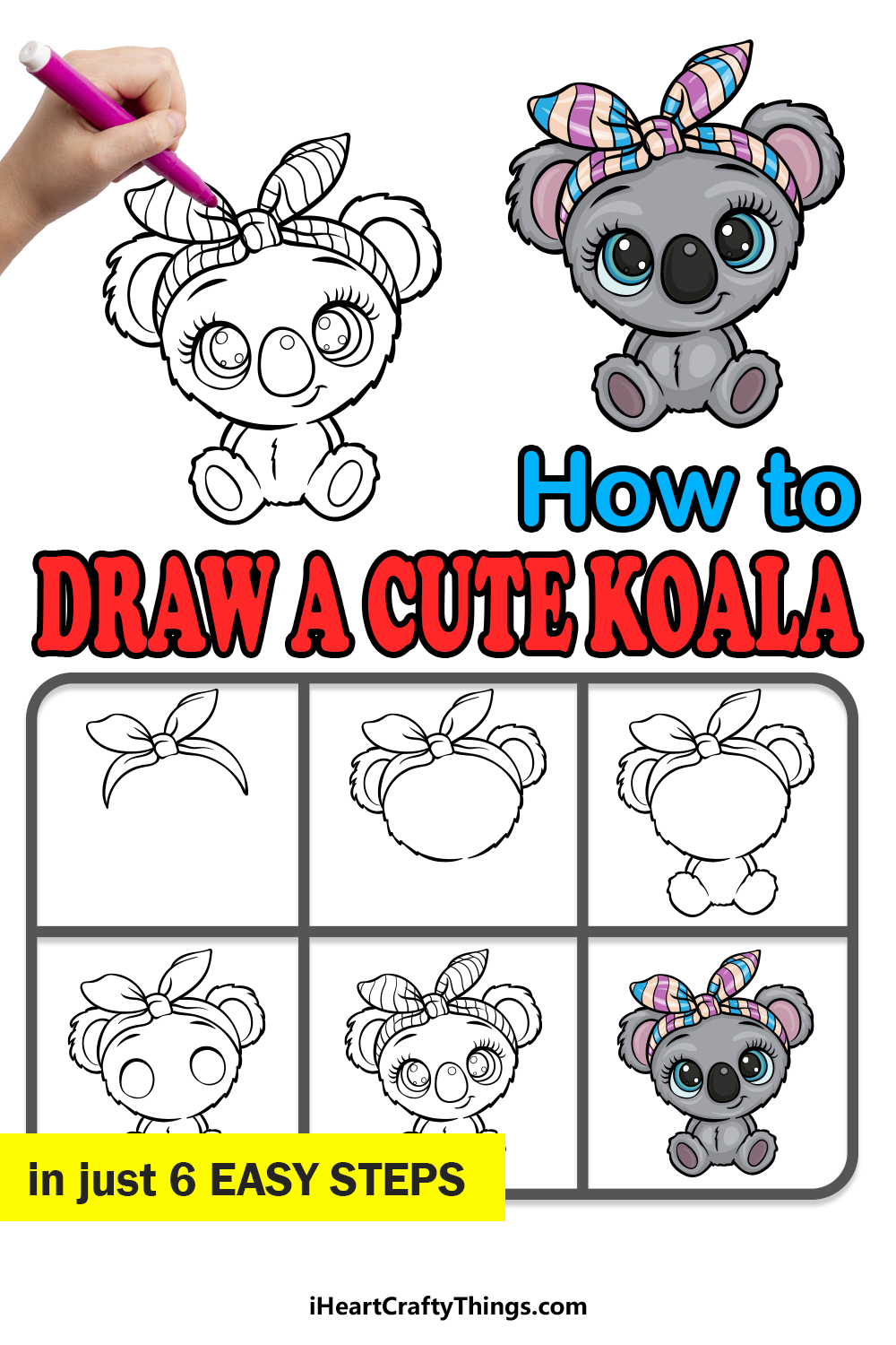 How To Draw A Cute Koala — Step by Step Guide, by Storiespub