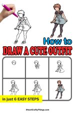 Cute Outfit Drawing - How To Draw A Cute Outfit Step By Step!