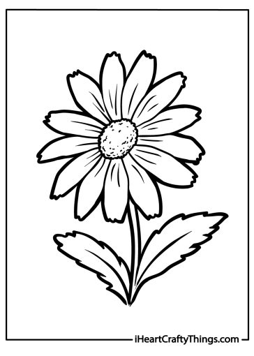 Daisy Coloring Pages (100% Free Printables)