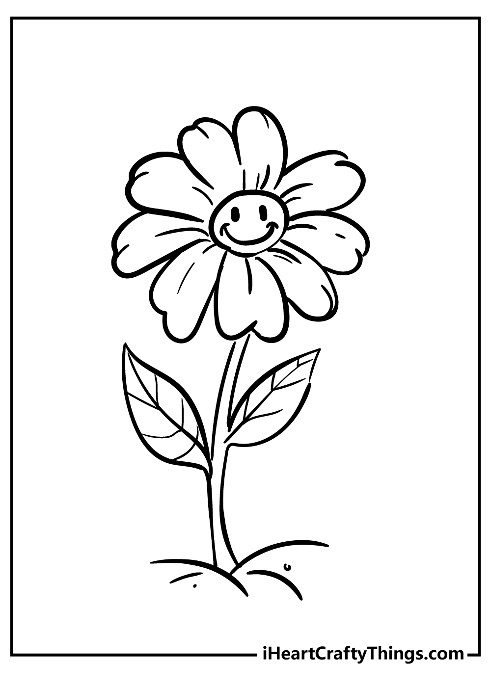 Yarn & Daisy Coloring Page (Free Printables)- Daisy Cottage Designs