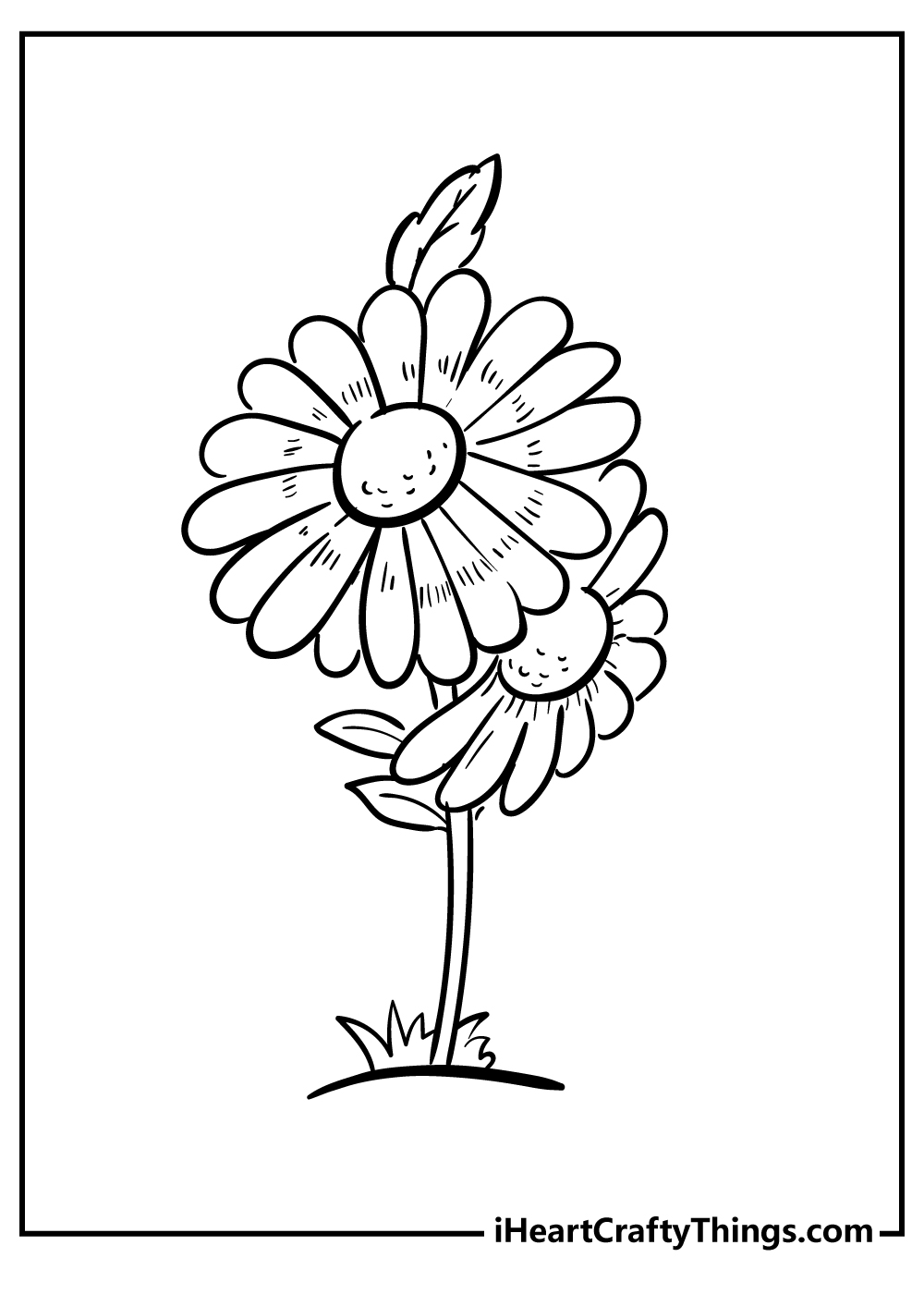 Daisy Coloring Sheet for children free download