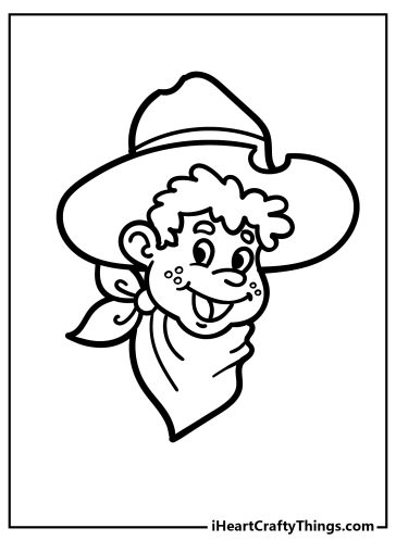 Cowboy Coloring Pages free printable