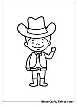 25 Cowboy Coloring Pages (100% Free Printables)