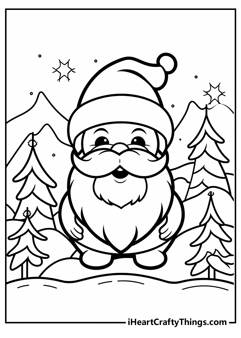 December coloring pages for kids