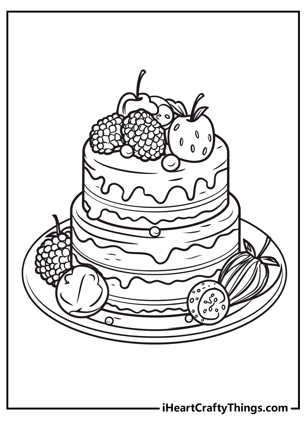 dessert coloring pages free download