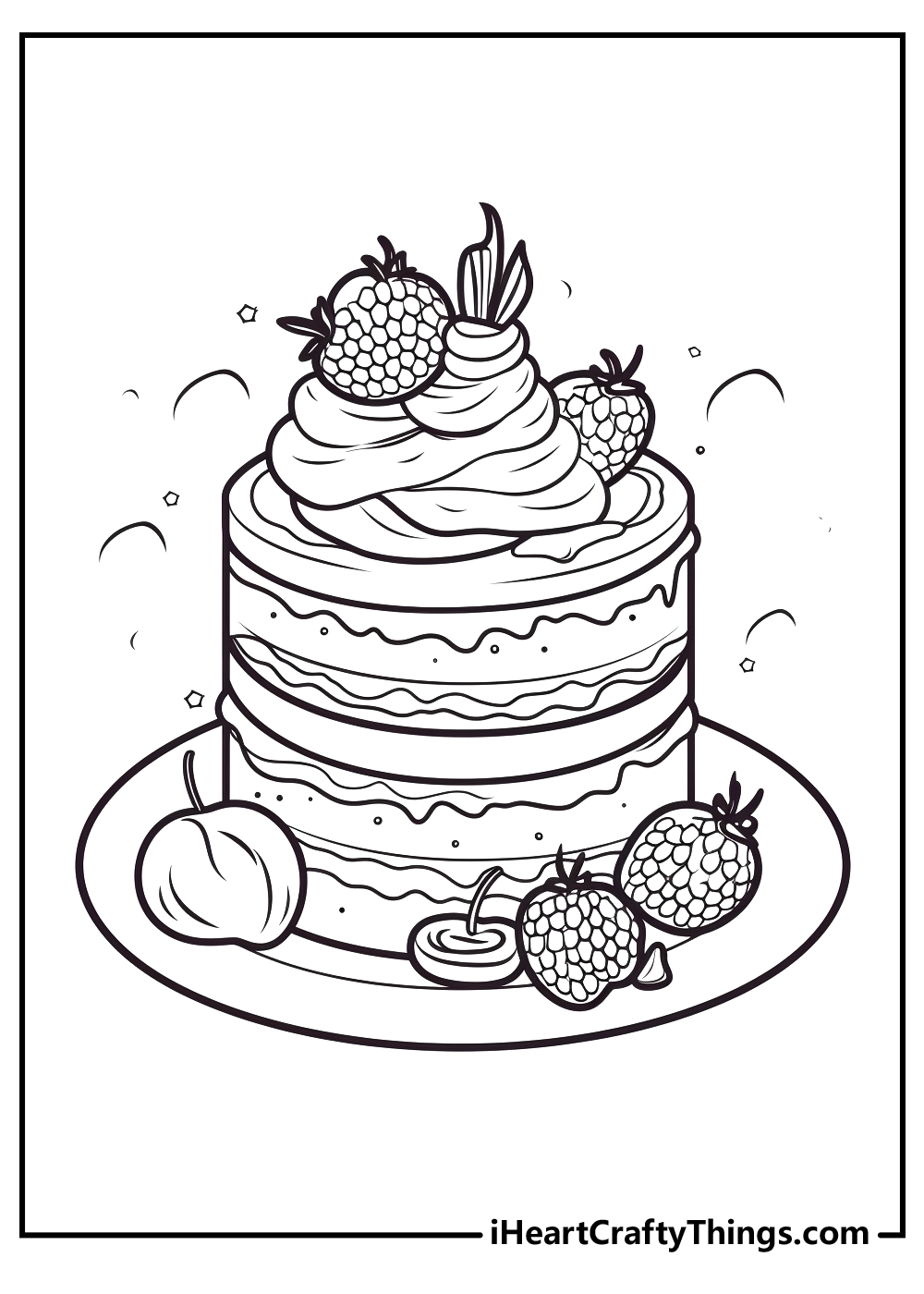 new dessert coloring pages