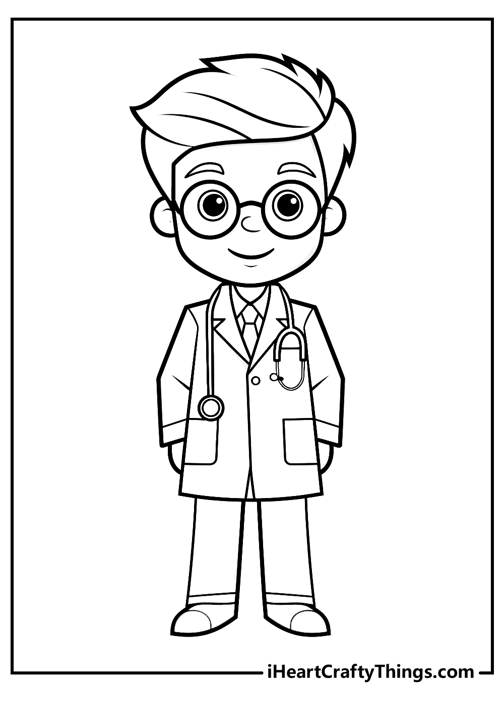 cute doctor coloring pages