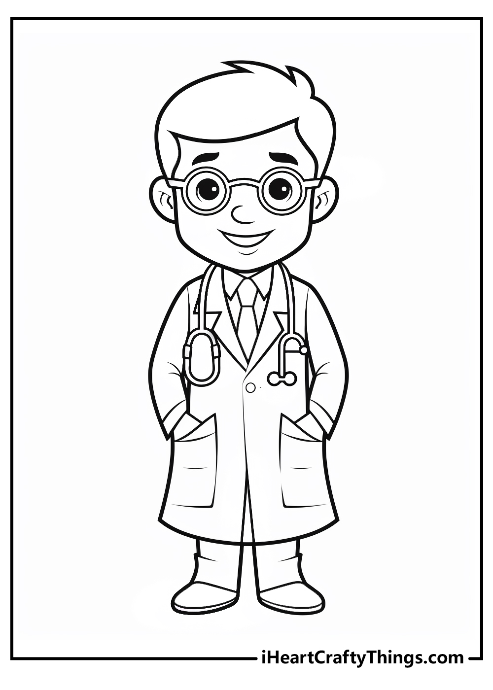 boy doctor coloring pages for kids