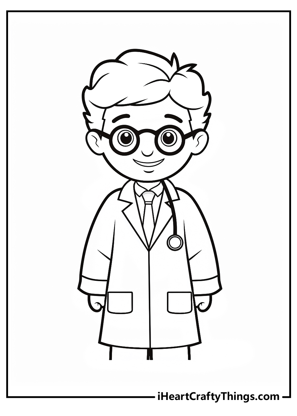 new doctor coloring printable