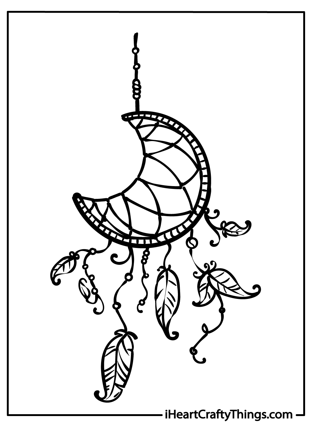 dream catcher coloring pages