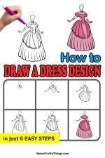 Dress Design Drawing - How To Draw A Dress Design Step By Step