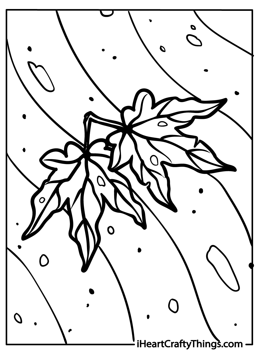 fall leaves coloring printable