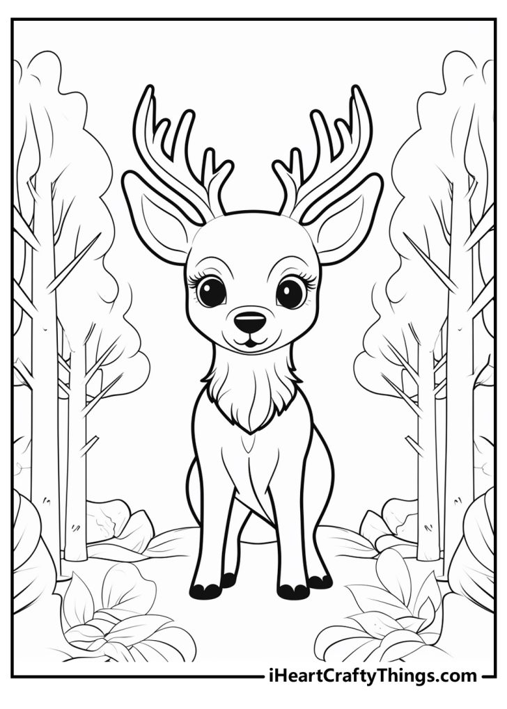 10 Enchanting Forest Animal Coloring Pages for a Serene Escape