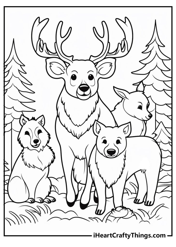 15 Forest Animals Coloring Pages (100 Free Printables)