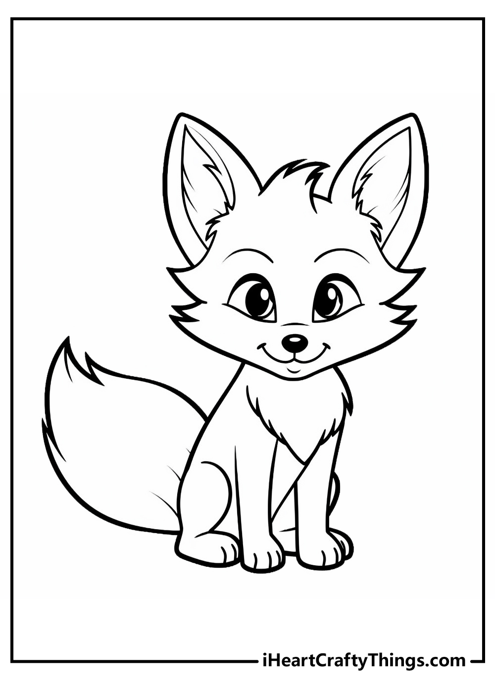 fox coloring page