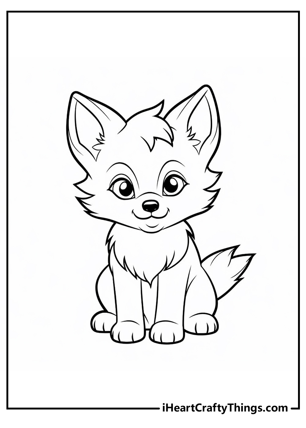 free original fox coloring pages