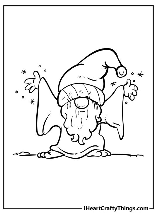 Gnomes Coloring Pages (100% Free Printables)