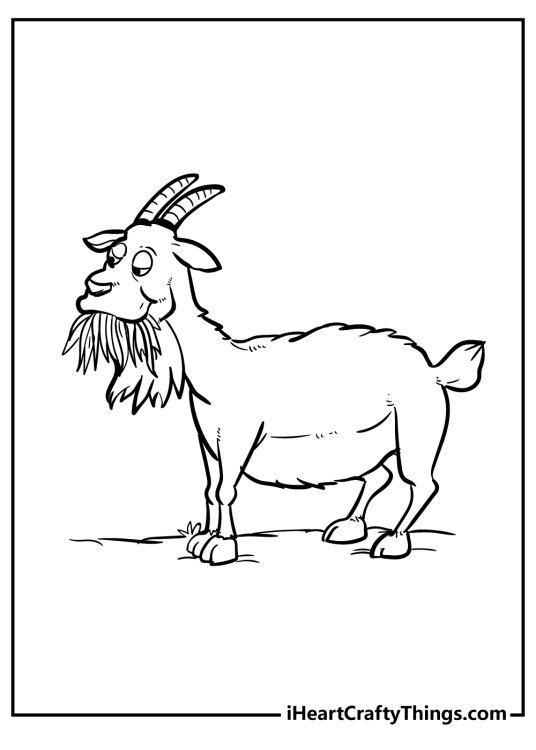 Goat Coloring Pages (100% Free Printables)