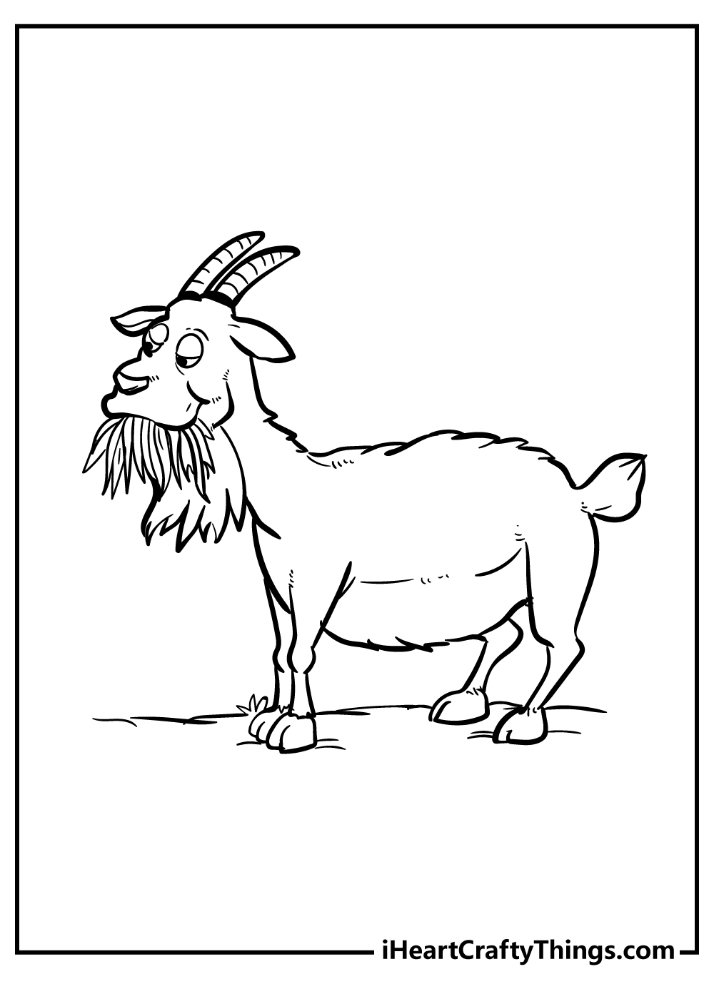 Goat Coloring Pages free pdf download