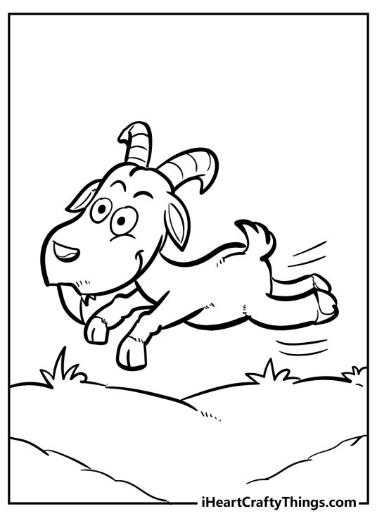 15 Goat Coloring Pages (100% Free Printables)
