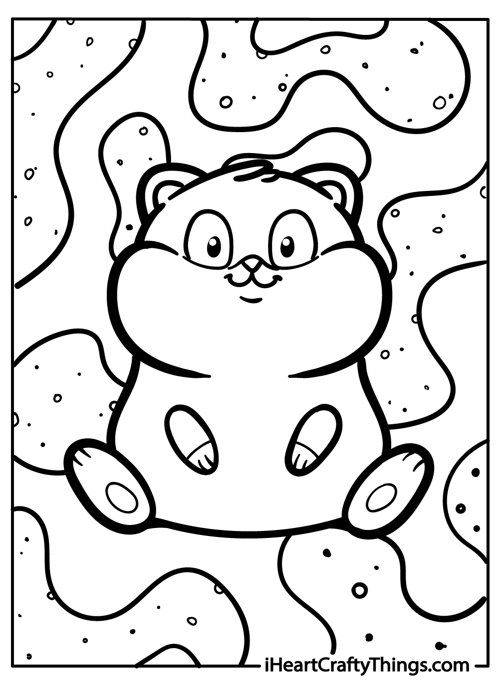 hamster coloring pages for kids