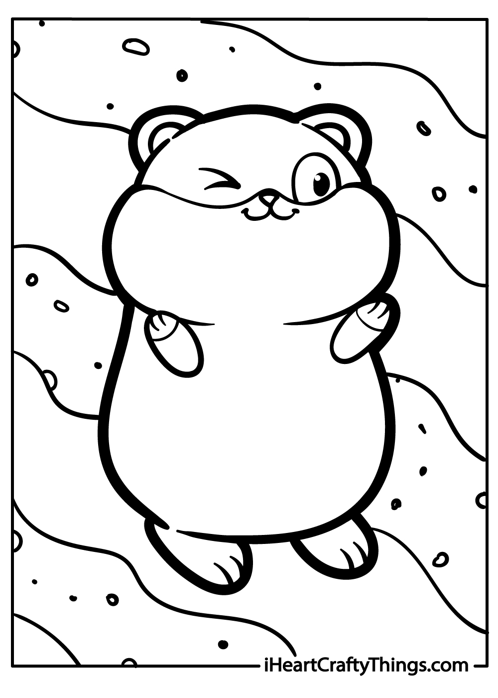 original hamster coloring pages