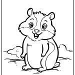 Hamster Coloring Pages free printable