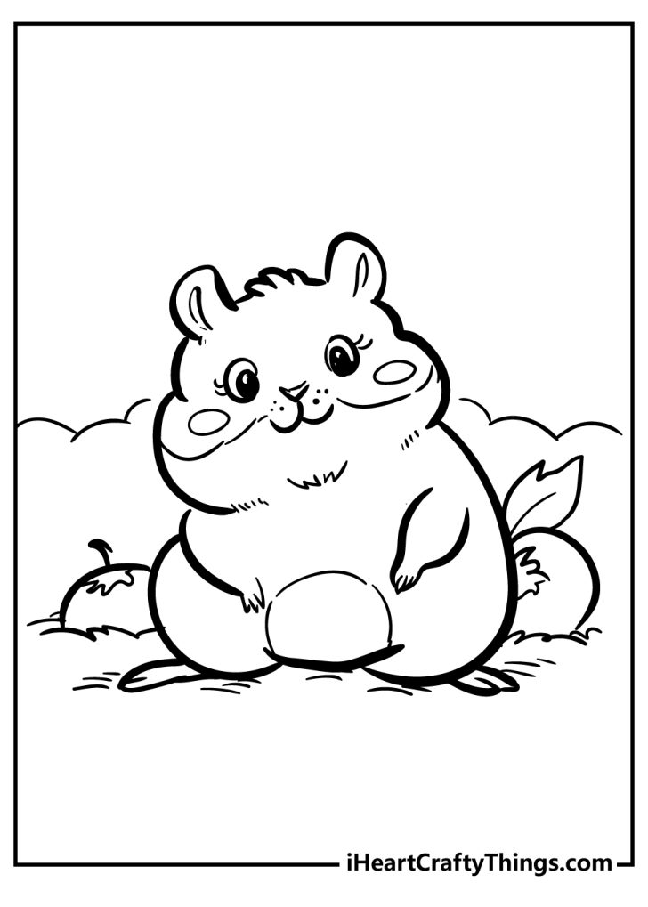 Hamster Coloring Pages (100% Free Printables)