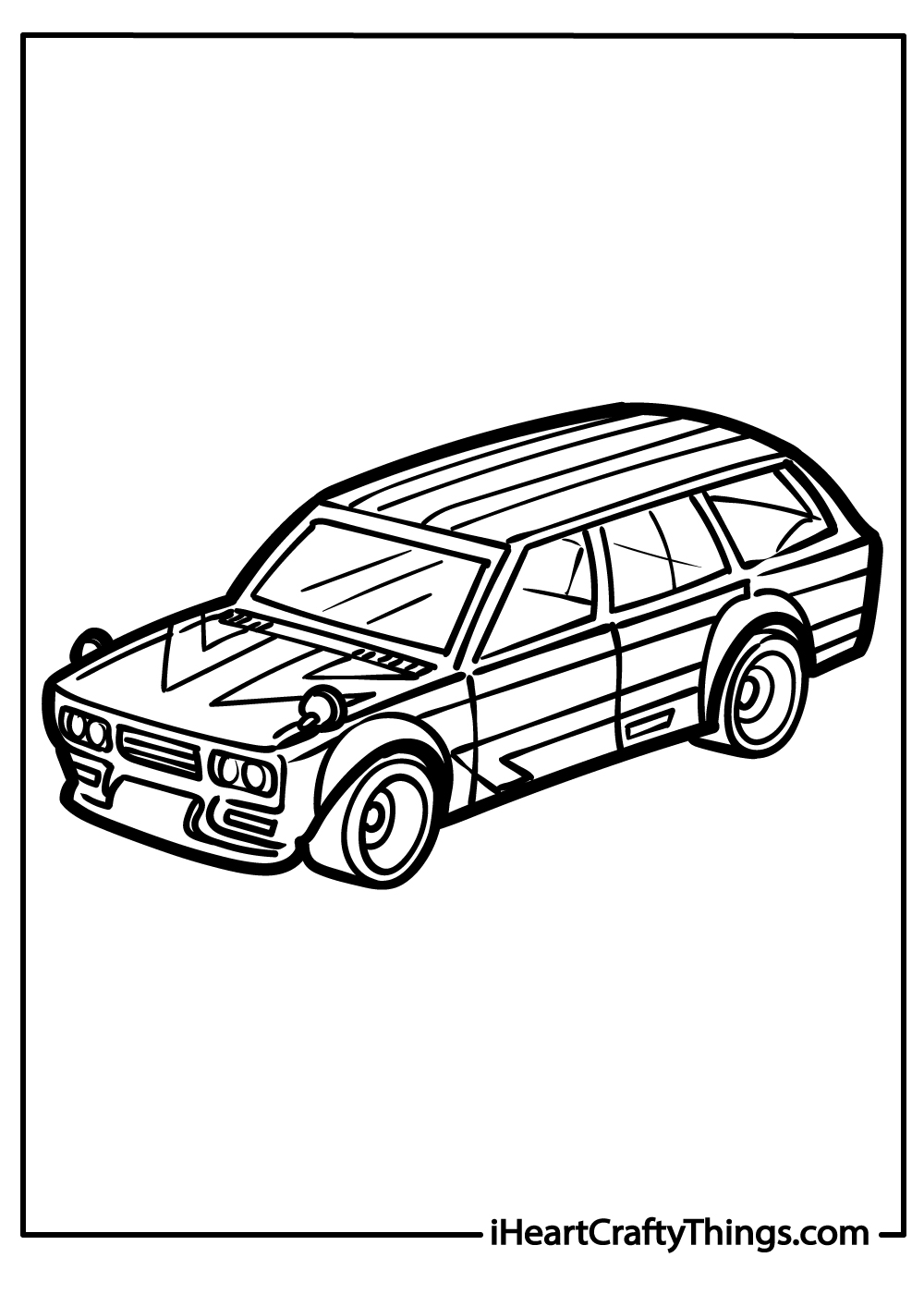 hotwheels free coloring sheet