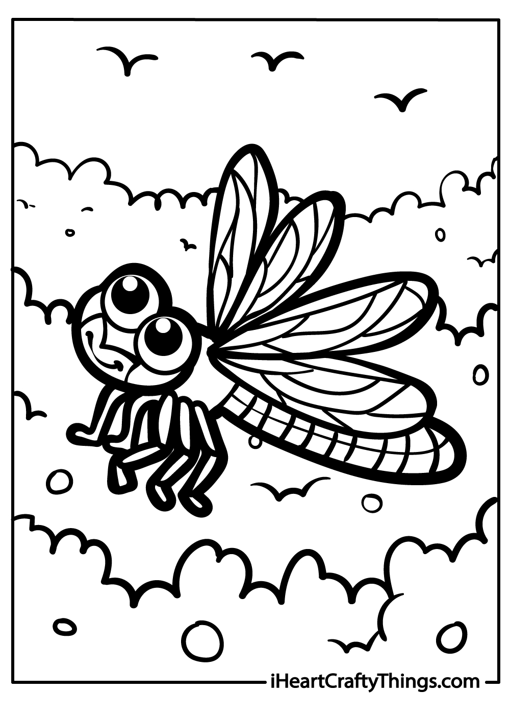 insects coloring printable for kids
