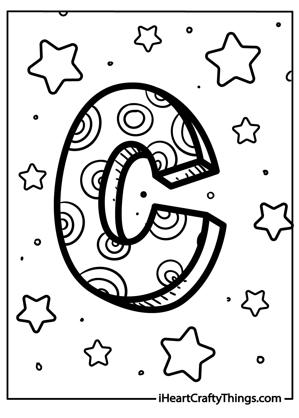 capital letter C coloring pages