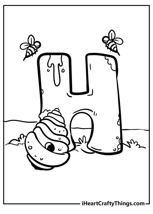 Letter H Coloring Pages (100% Free Printables)