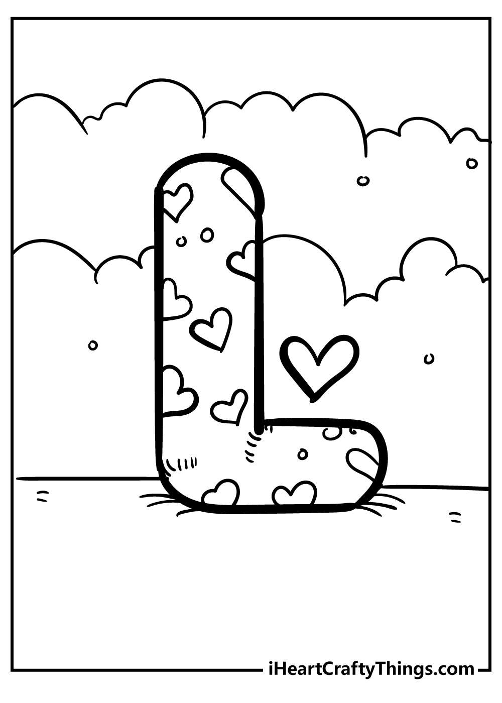 Letter L Coloring Pages for kids free download