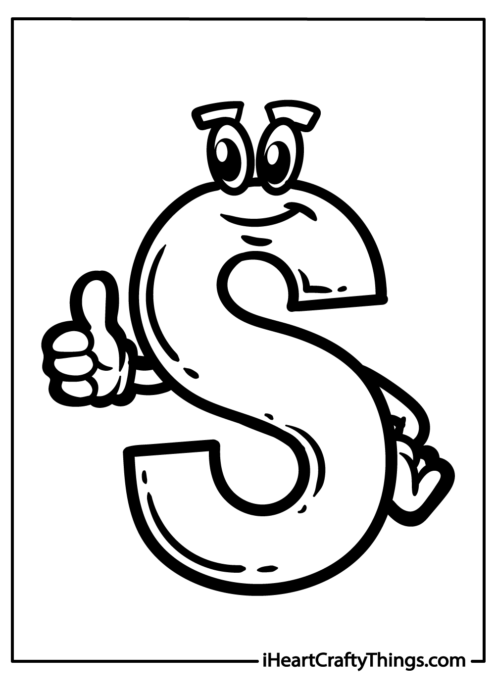 letter s coloring sheet free download