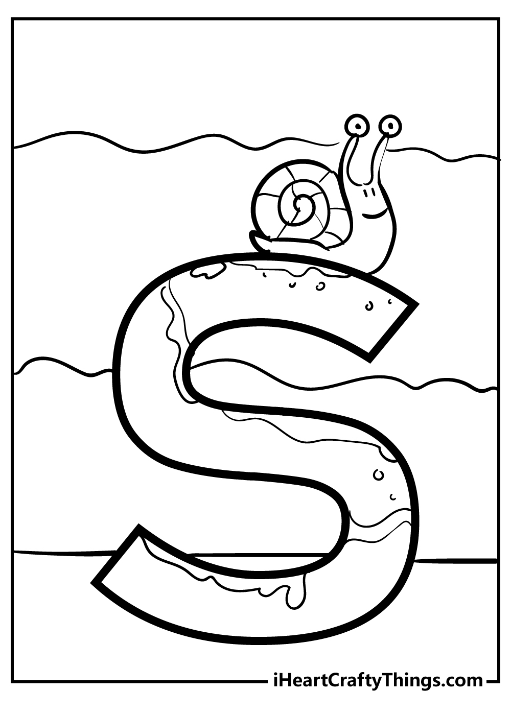 Letter S Coloring Pages free pdf download