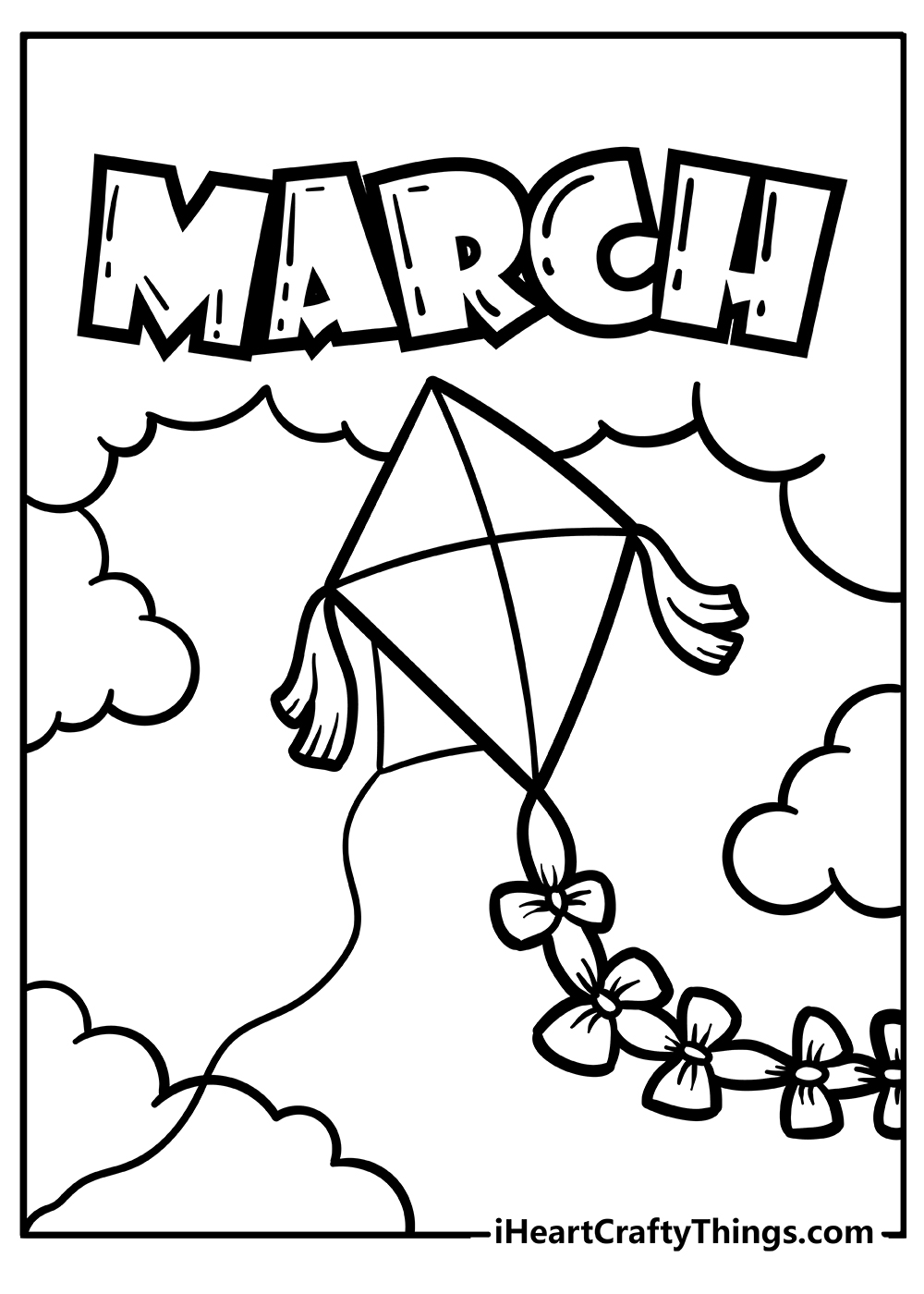 March Coloring Pages free pdf download