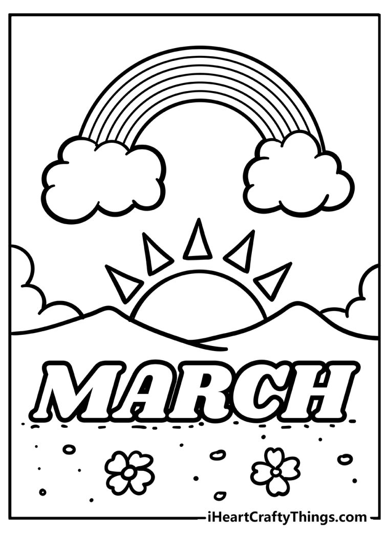 March Coloring Pages (100 Free Printables)